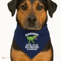 Big Brother Dinosaur USA-Made Doggie Bandana thumb 1