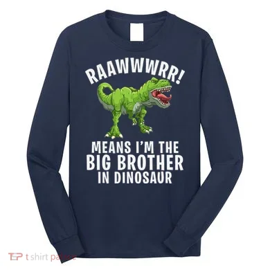 Big Brother Dinosaur Long Sleeve Shirt
