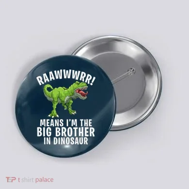 Big Brother Dinosaur Button