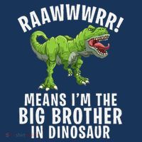 Big Brother Dinosaur Button thumb 1
