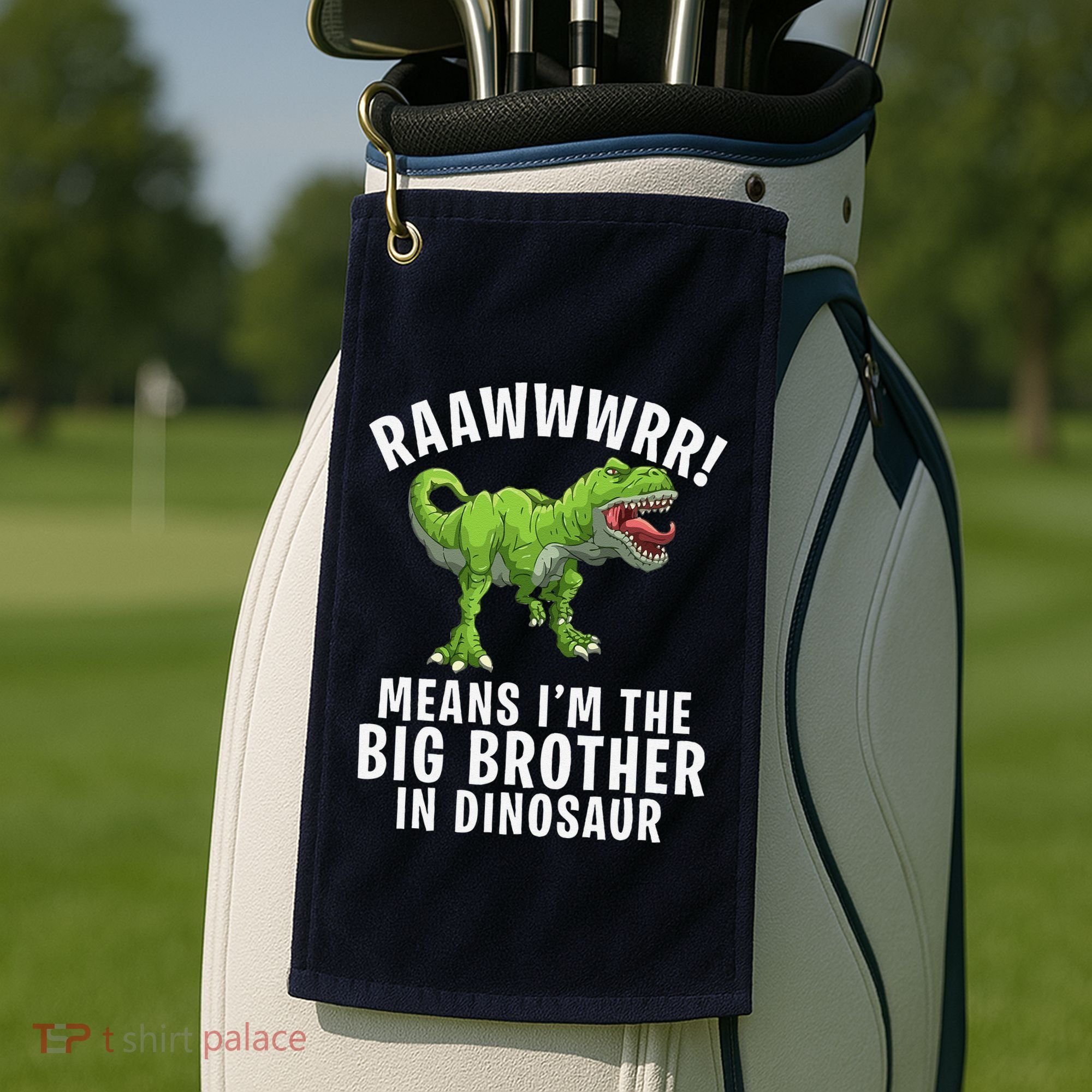 Big Brother Dinosaur Golf Towel