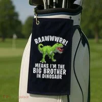 Big Brother Dinosaur Golf Towel thumb 2