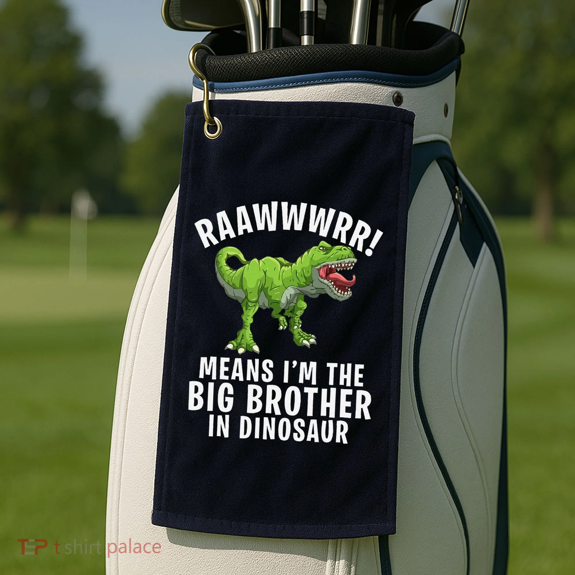 Big Brother Dinosaur Golf Towel