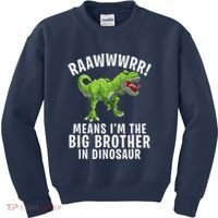 Big Brother Dinosaur Kids Sweatshirt thumb 0
