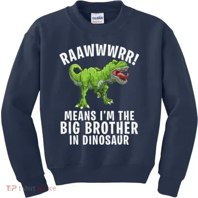 Big Brother Dinosaur Kids Sweatshirt