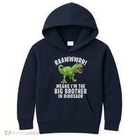 Big Brother Dinosaur Kids Hoodie thumb 0