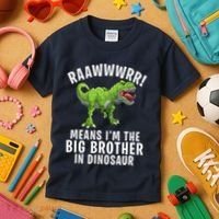 Big Brother Dinosaur Kids T-Shirt thumb 3