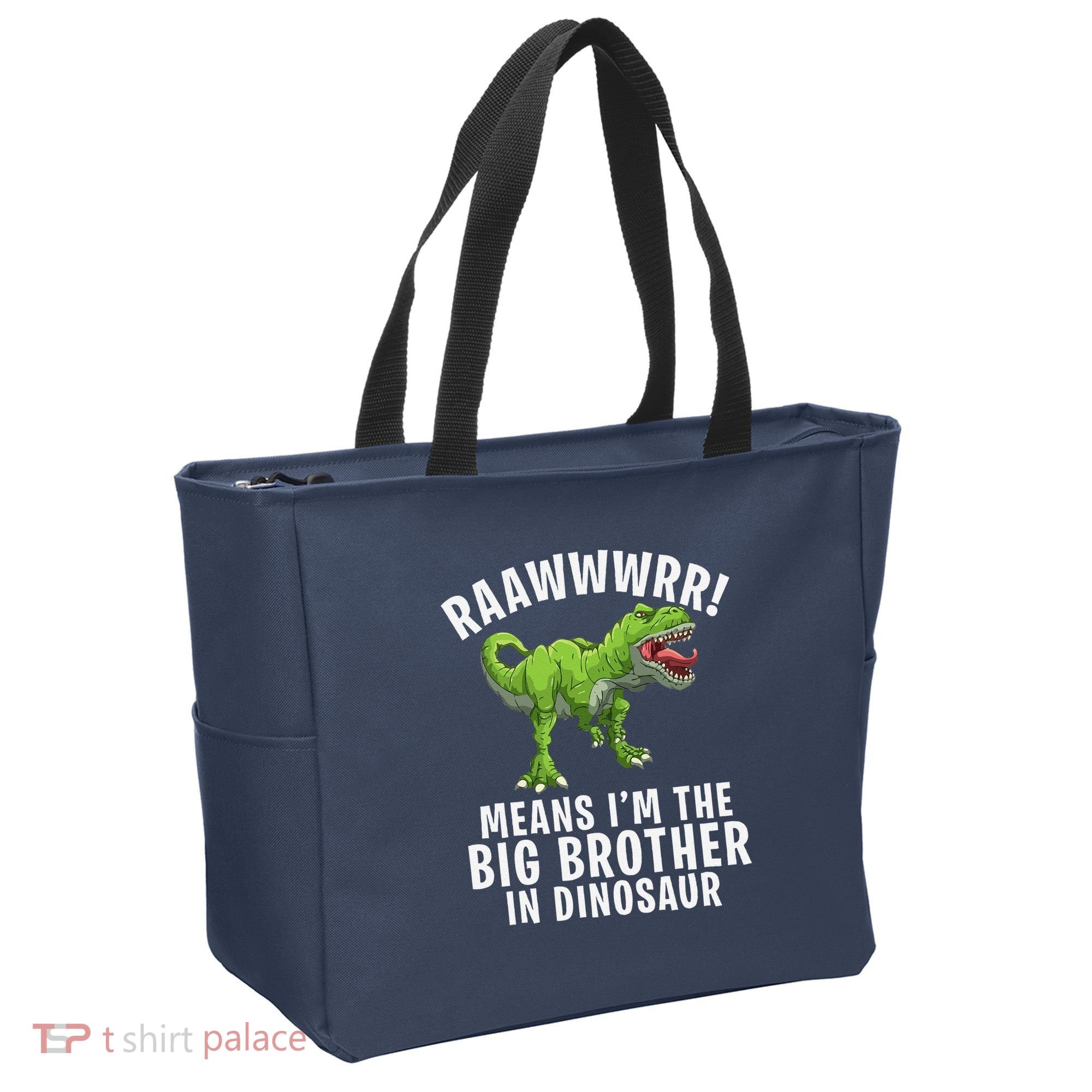 Big Brother Dinosaur Tote Bag