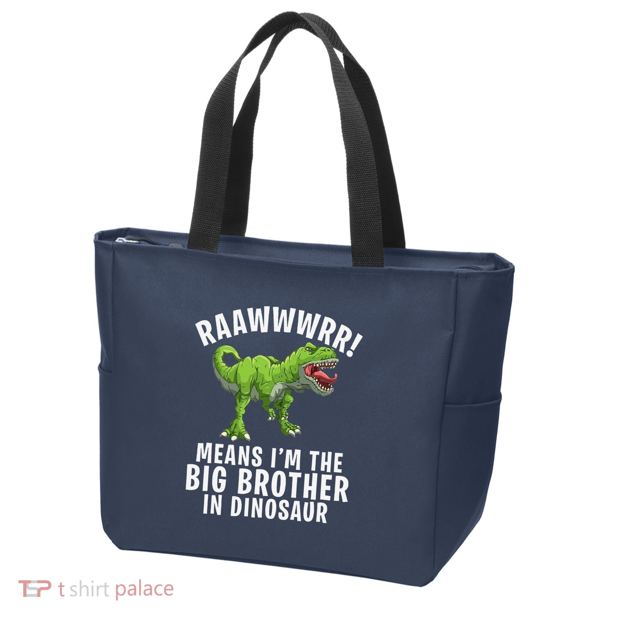 Big Brother Dinosaur Tote Bag