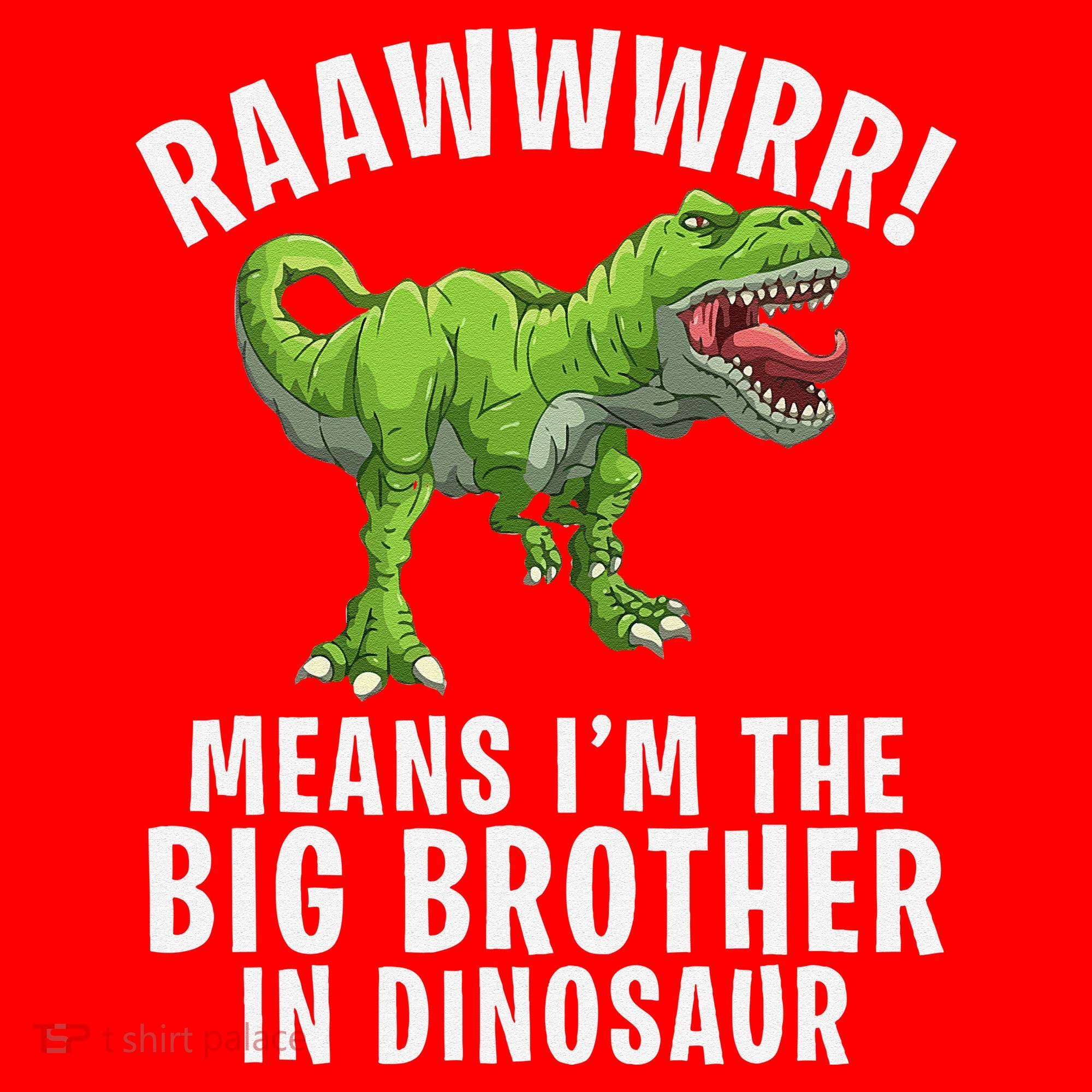 Big Brother Dinosaur Santa Hat