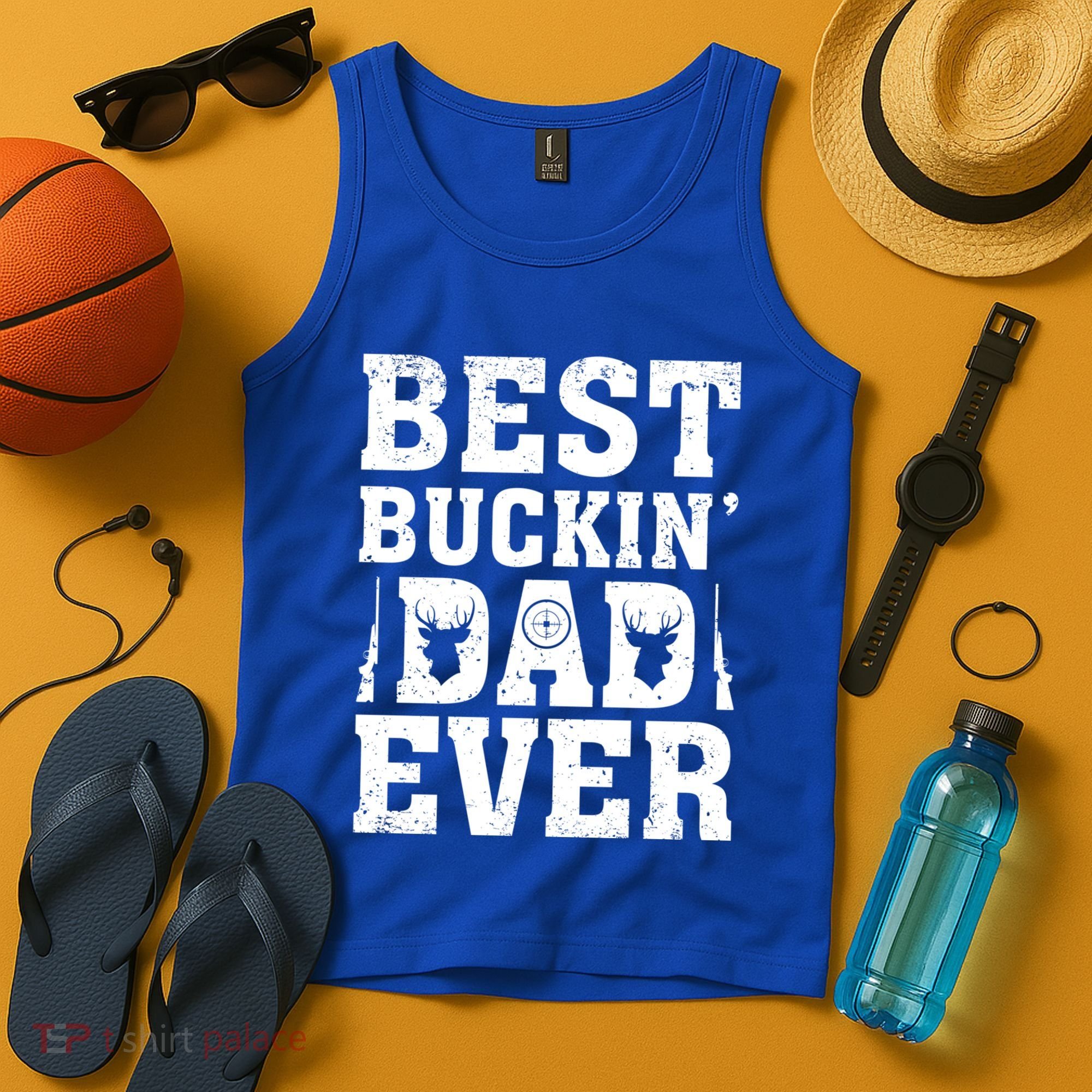 Best Buckin Dad Ever Deer Hunters FatherS Day Cool Gift Tank Top