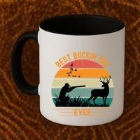 Best Buckin Dad Ever Deer Hunters Funny Deer Hunting Season Gift Coffee Mug thumb 2