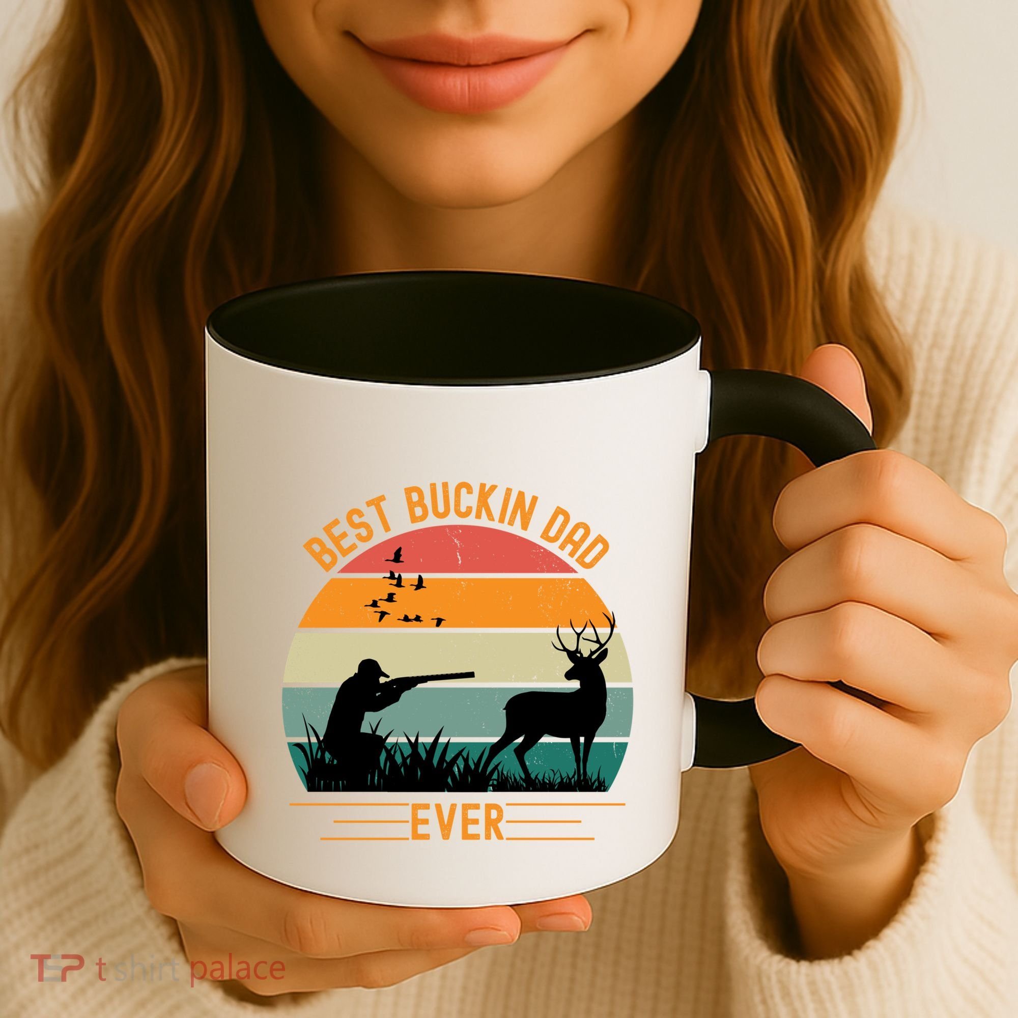 Best Buckin Dad Ever Deer Hunters Funny Deer Hunting Season Gift Coffee Mug