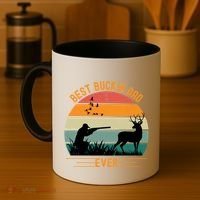 Best Buckin Dad Ever Deer Hunters Funny Deer Hunting Season Gift Coffee Mug thumb 4