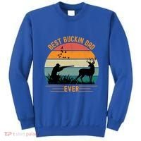 Best Buckin Dad Ever Deer Hunters Funny Deer Hunting Season Gift Sweatshirt thumb 0
