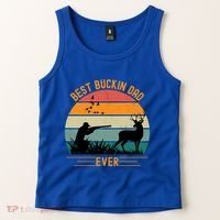 Best Buckin Dad Ever Deer Hunters Funny Deer Hunting Season Gift Tank Top thumb 2