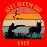 Best Buckin Dad Ever Deer Hunters Funny Deer Hunting Season Gift Santa Hat thumb 1