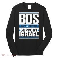 Bds Buy Defend Support Israel Long Sleeve Shirt thumb 0