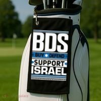 Bds Buy Defend Support Israel Golf Towel thumb 2