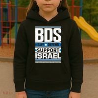 Bds Buy Defend Support Israel Kids Hoodie thumb 3