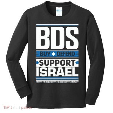 Bds Buy Defend Support Israel Kids Long Sleeve Shirt