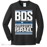 Bds Buy Defend Support Israel Kids Long Sleeve Shirt thumb 0