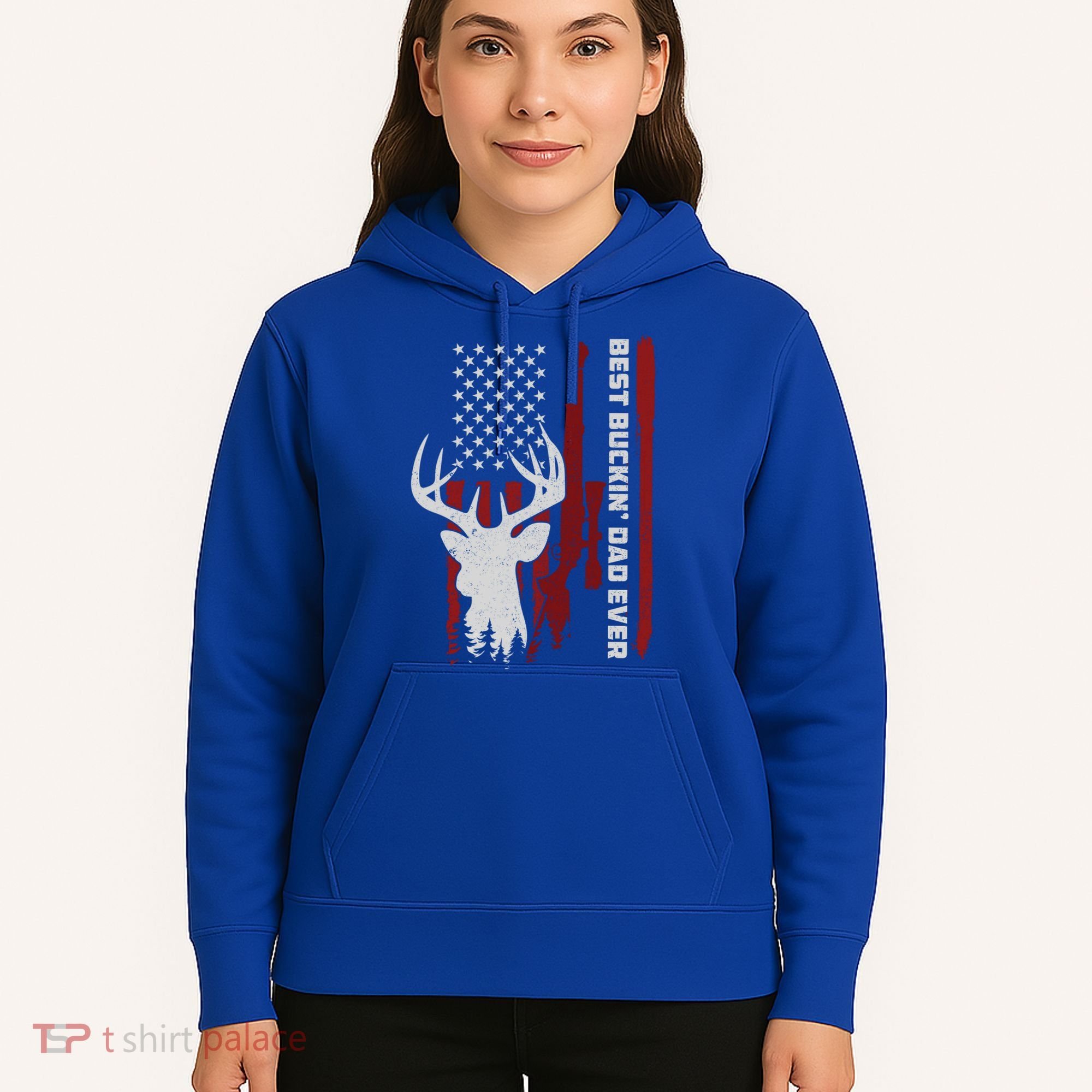 Best Buckin Dad Ever Deer Hunting Gift Hoodie