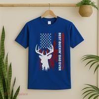 Best Buckin Dad Ever Deer Hunting Gift T-Shirt thumb 2