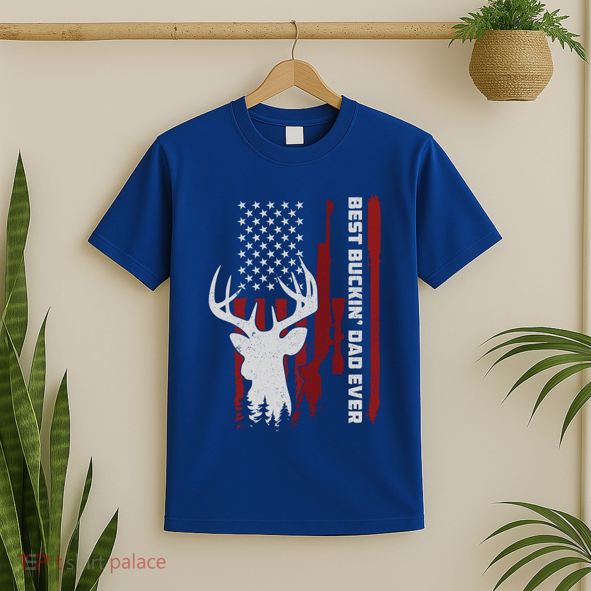 Best Buckin Dad Ever Deer Hunting Gift T-Shirt