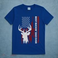 Best Buckin Dad Ever Deer Hunting Gift T-Shirt thumb 5