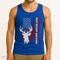 Best Buckin Dad Ever Deer Hunting Gift Tank Top thumb 3