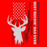 Best Buckin Dad Ever Deer Hunting Gift Santa Hat thumb 1
