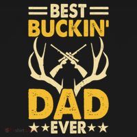 Best Buckin Dad Ever Funny Deer Hunters FatherS Day Gift Ornament thumb 1