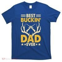 Best Buckin Dad Ever Funny Deer Hunters FatherS Day Gift T-Shirt thumb 0