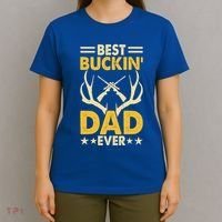 Best Buckin Dad Ever Funny Deer Hunters FatherS Day Gift T-Shirt thumb 4