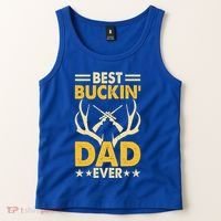 Best Buckin Dad Ever Funny Deer Hunters FatherS Day Gift Tank Top thumb 2