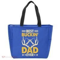 Best Buckin Dad Ever Funny Deer Hunters FatherS Day Gift Tote Bag thumb 0