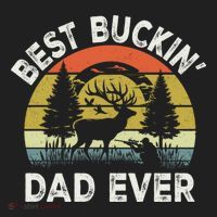 Best Buckin Dad Ever Funny Deer Hunting FatherS Day Gift Beanie thumb 2