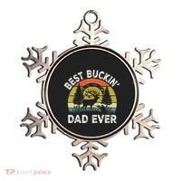 Best Buckin Dad Ever Funny Deer Hunting FatherS Day Gift Ornament thumb 0