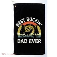 Best Buckin Dad Ever Funny Deer Hunting FatherS Day Gift Golf Towel thumb 0