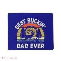 Best Buckin Dad Ever Funny Deer Hunting FatherS Day Gift Mousepad thumb 0