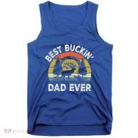 Best Buckin Dad Ever Funny Deer Hunting FatherS Day Gift Tank Top thumb 0