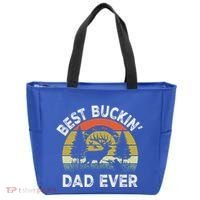 Best Buckin Dad Ever Funny Deer Hunting FatherS Day Gift Tote Bag thumb 0