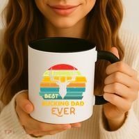 Best Buckin Dad Ever Gift Deer Hunting Bucking Father Gift Coffee Mug thumb 3