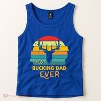 Best Buckin Dad Ever Gift Deer Hunting Bucking Father Gift Tank Top thumb 2