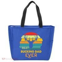 Best Buckin Dad Ever Gift Deer Hunting Bucking Father Gift Tote Bag thumb 0