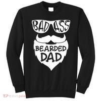 Badass Bearded Dad Shirts Father Papa With Beard Sweatshirt thumb 0