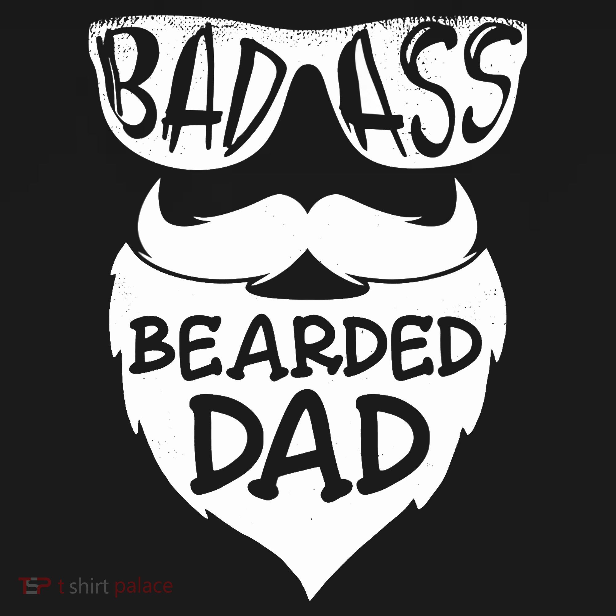 Badass Bearded Dad Shirts Father Papa With Beard Visor