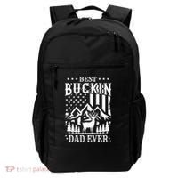 Best Buckin Dad Funny Hunter Father American Flag Gift Backpack thumb 0