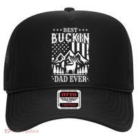Best Buckin Dad Funny Hunter Father American Flag Gift Hat thumb 0